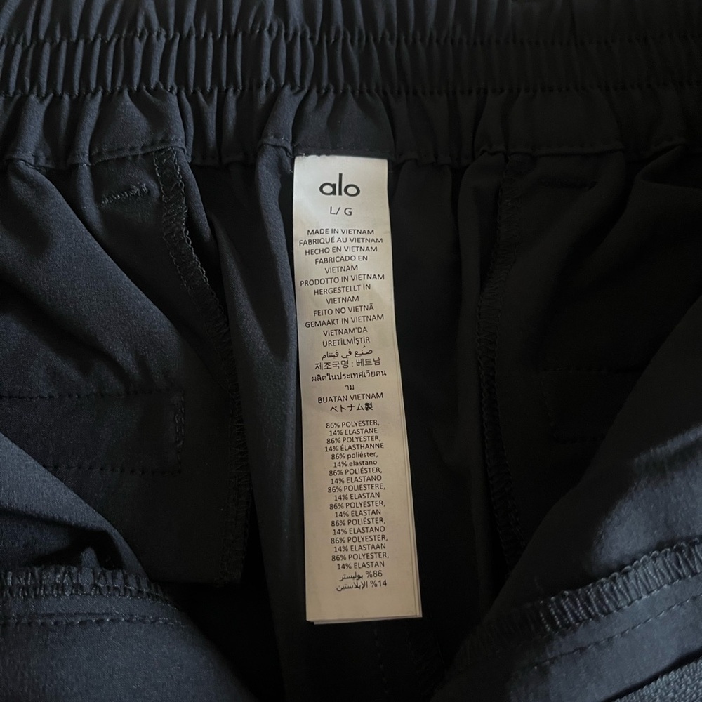 ALO Yoga Black High-Waist Pursuit Trousers - Picture 11 of 11